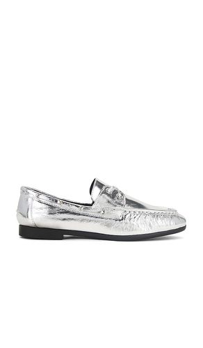 Davy Boat Shoe in Metallic Silver. - size 36 (also in 38, 39, 40) - BLACK SUEDE STUDIO - Modalova