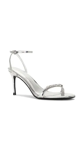 Iness 80 Sandal in Metallic Silver. - size 36 (also in 37, 38, 39, 40) - BLACK SUEDE STUDIO - Modalova
