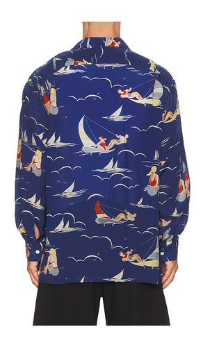 Open Collar Cupro Print in . Taglia L. Also in S - Beams Plus - Modalova