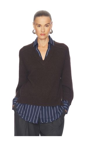 V-neck Printed Layered Pullover Sweater in . Size M. Also in S, XS - Brochu Walker - Modalova