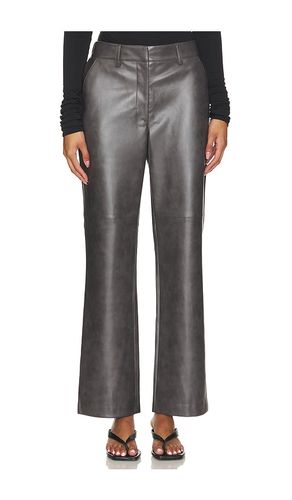 Namari Vegan Leather Pant in Grey. - size L (also in M) - Brochu Walker - Modalova