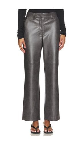 Namari Vegan Leather Pant in Grey. - size M (also in XS) - Brochu Walker - Modalova