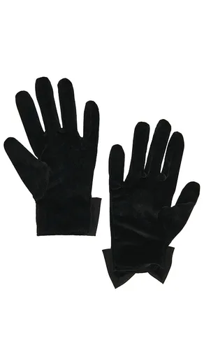 Velvet Short Gloves With Bows in . - size M/L (also in XS/S) - Bronx Banco - Modalova