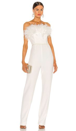 Lola Blanc Feather Jumpsuit in . - size L (also in S, XS) - Bronx and Banco - Modalova