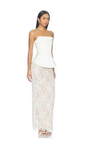 Strapless Satin And Lace Maxi Dress in . Taglia S. Also in XS - Bronx Banco - Modalova