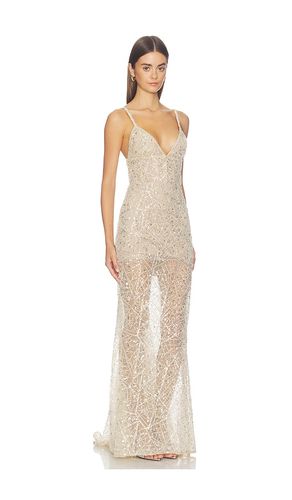 V-Neck Embellished Gown in . Taglia M. Also in S, XL - Bronx Banco - Modalova