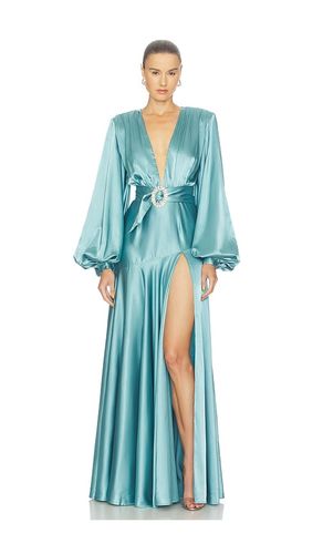 Long Sleeve V-neck Gown in . Taglia L. Also in M, S, XS - Bronx Banco - Modalova