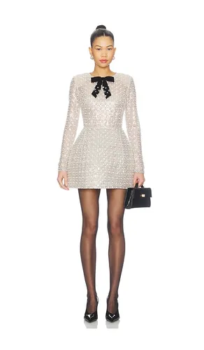 Long Sleeve Embellished Mini Dress With Feather Cuffs in . Size M. Also in S - Bronx Banco - Modalova