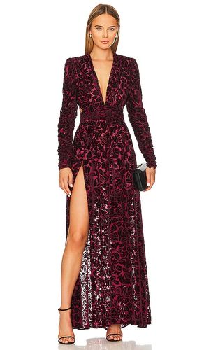 Velvet V-Neck Maxi Dress in . - size S (also in XS) - Bronx and Banco - Modalova