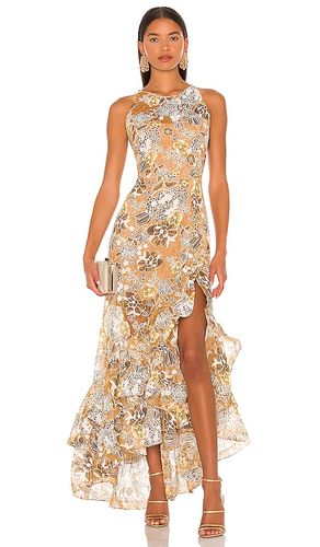 Sicilia Ruffle Dress in Tan. - size M (also in S, XS) - Bronx and Banco - Modalova