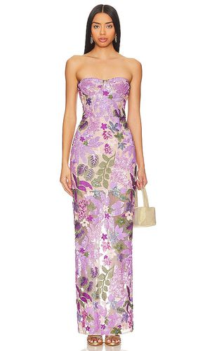 Vestido largo dahlia en color lavanda talla L en - Lavender. Talla L (también en S) - Bronx and Banco - Modalova