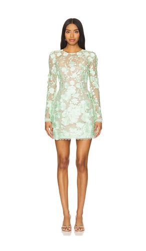 Minivestido maraya mint floral long sleeve en color talla S en - Mint. Talla S (también en XS) - Bronx and Banco - Modalova