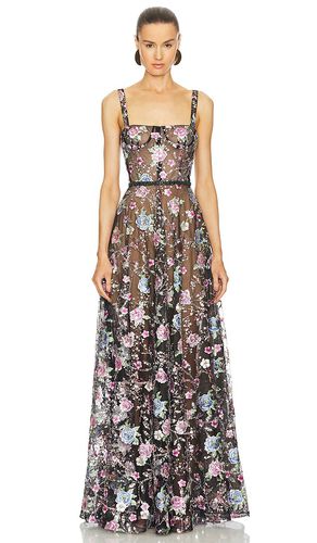 Vestido largo midnight embroidered floral multi en color negro talla S en - Black. Talla S (también en L, X - Bronx and Banco - Modalova