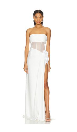 Vestido cora strapless blanc en color talla S en - White. Talla S (también en XL, XS) - Bronx and Banco - Modalova