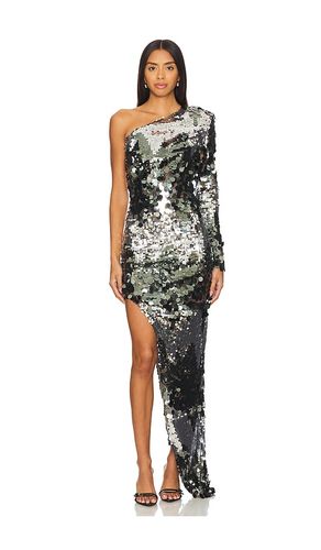 Farah One Shoulder Gown in Metallic . - size L (also in M, S, XL, XS) - Bronx and Banco - Modalova