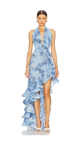Bronte Poppy Maxi Dress in Blue. - size L (also in M, S, XL) - Bronx and Banco - Modalova