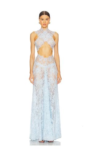 Naia Lace Gown in Baby Blue. - size L (also in M, S) - Bronx and Banco - Modalova