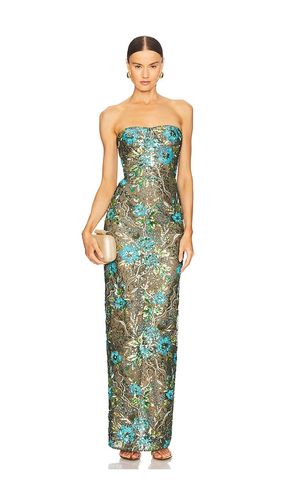 Dahlia Maxi Dress in Teal. - size M (also in S, XS) - Bronx and Banco - Modalova