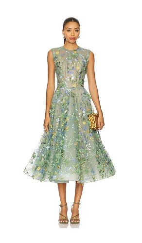 Saba Floral Midi Dress in Sage. - size S (also in XS) - Bronx and Banco - Modalova