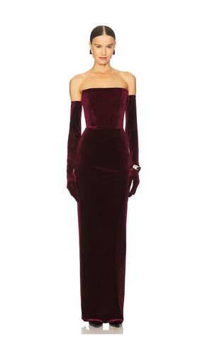 TRÄGERLOSES SAMTKLEID FLORENTINA in . Größe S. Also in M, L, XL - Bronx Banco - Modalova