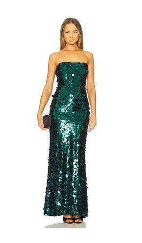 Farah Sequin Strapless Maxi Dress in Green. - size L (also in M, S) - Bronx and Banco - Modalova