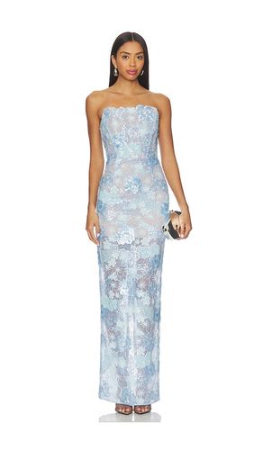 Farah Ocean Blue Sequin Maxi Dress in Blue. - size L (also in M, S, XL, XS) - Bronx and Banco - Modalova