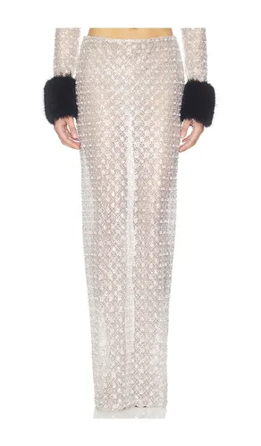 Embellished Maxi Skirt in Grey. - size M (also in S, XS) - Bronx Banco - Modalova