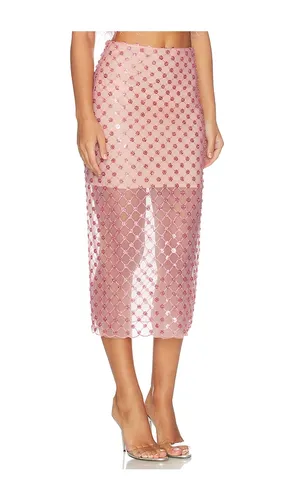 Liora Midi Skirt in Pink. - size L (also in M, S, XS) - Bronx Banco - Modalova