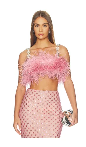Madeline Diamond Feather Crop Top in . Size L. Also in M - Bronx Banco - Modalova