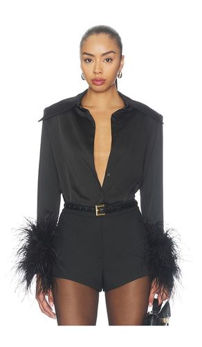 Button Down Blouse With Feather Cuffs in . - size XS (also in S, M, L, XL) - Bronx Banco - Modalova