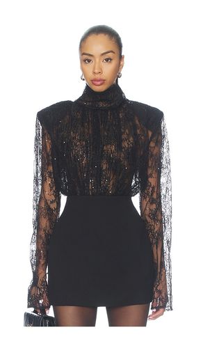 Sequin Lace Long Sleeve Bodysuit in . Taglia XS. Also in S, M, L, XL - Bronx Banco - Modalova