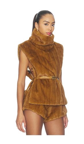 Faux Mink Sleeveless Vest in . Size M. Also in S, XL, XS - Bronx Banco - Modalova
