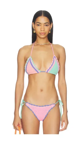 Winona Bikini Top in Pink, Mint. - size L (also in M, S, XS) - BEACH RIOT - Modalova