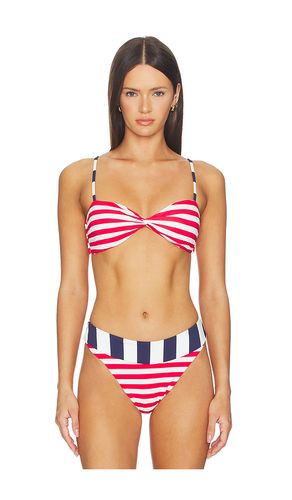 Juno Bikini Top in Red,White. - size S (also in XS) - BEACH RIOT - Modalova