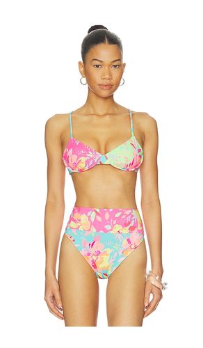 Camilla Bikini Top in Pink,Green. - size L (also in S, XL, XS) - BEACH RIOT - Modalova