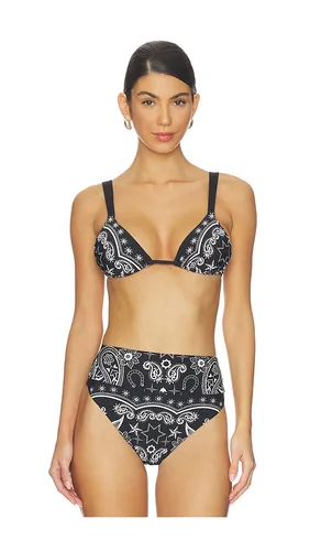 Saige Triangle Bikini Top in Black. - size M (also in S, XS) - BEACH RIOT - Modalova