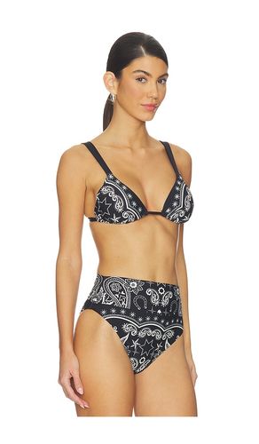 Saige Triangle Bikini Top in Black. - size M (also in S, XS) - BEACH RIOT - Modalova