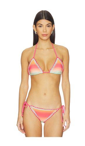 Winona Triangle Bikini Top in Orange,Mint. - size L (also in M, S, XS) - BEACH RIOT - Modalova