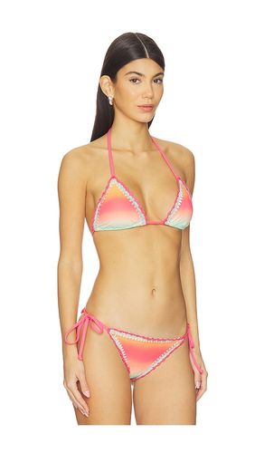 Winona Triangle Bikini Top in Orange,Mint. - size M (also in S, XS) - BEACH RIOT - Modalova