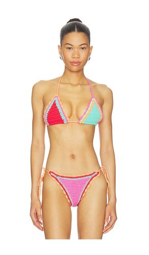 Winona Triangle Bikini Top in Red. - size M (also in S) - BEACH RIOT - Modalova