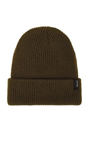 Heist beanie in color green size all - Brixton - Modalova