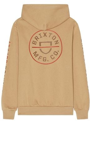 Crest Hoodie in Tan. - size L (also in M) - Brixton - Modalova