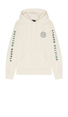 Crest Hoodie in Cream. - size L (also in M, S, XL/1X) - Brixton - Modalova