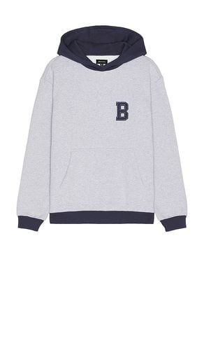 Retro Heavyweight Relaxed Hoodie in Light Grey. - size L (also in M, S, XL/1X) - Brixton - Modalova