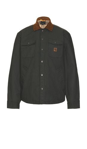 Builders Durham Waxed Canvas Jacket in Black. - size L (also in M, S) - Brixton - Modalova