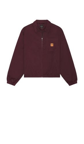 Union Relaxed Harrington Jacket in Burgundy. - size L (also in S) - Brixton - Modalova