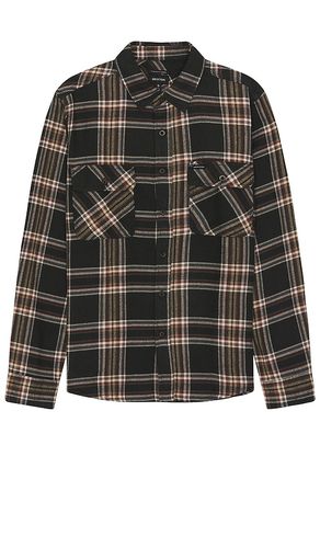 Bowery flannel shirt in color black size L in & - Black. Size L (also in M) - Brixton - Modalova