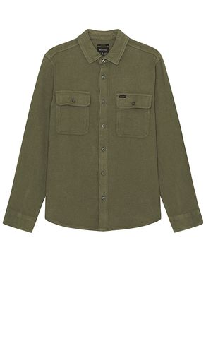 Bowery Textured Loop Twill Overshirt in . Taglia S - Brixton - Modalova