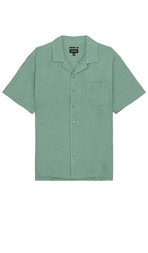 Bunker Linen Blend Short Sleeve Camp Collar Shirt in . Size XL/1X - Brixton - Modalova