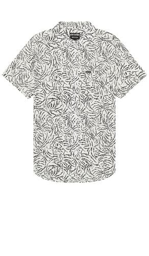 Charter Print Short Sleeve Shirt in White. - size L (also in M, S) - Brixton - Modalova